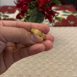18k Gold plated Textured Ring